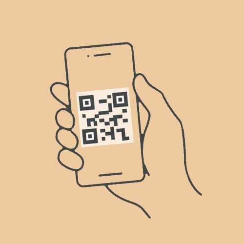 herinneringsboek vrienden familie of collega's uitnodigen met en QR-code